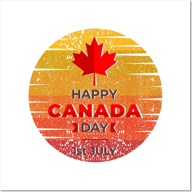 Happy canada day Wall Art by Dieowl